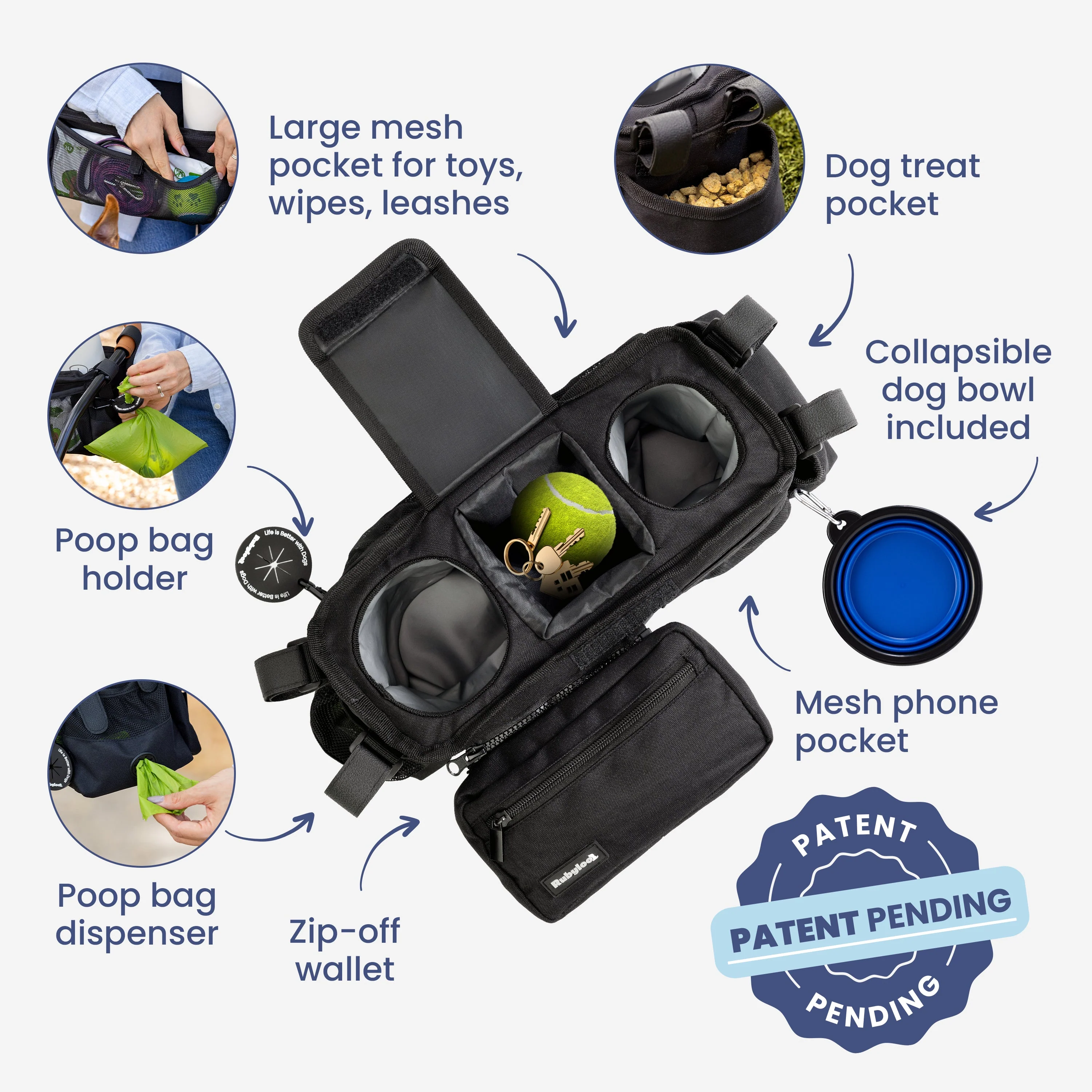 Dog Stroller Caddy Organizer - Image 5