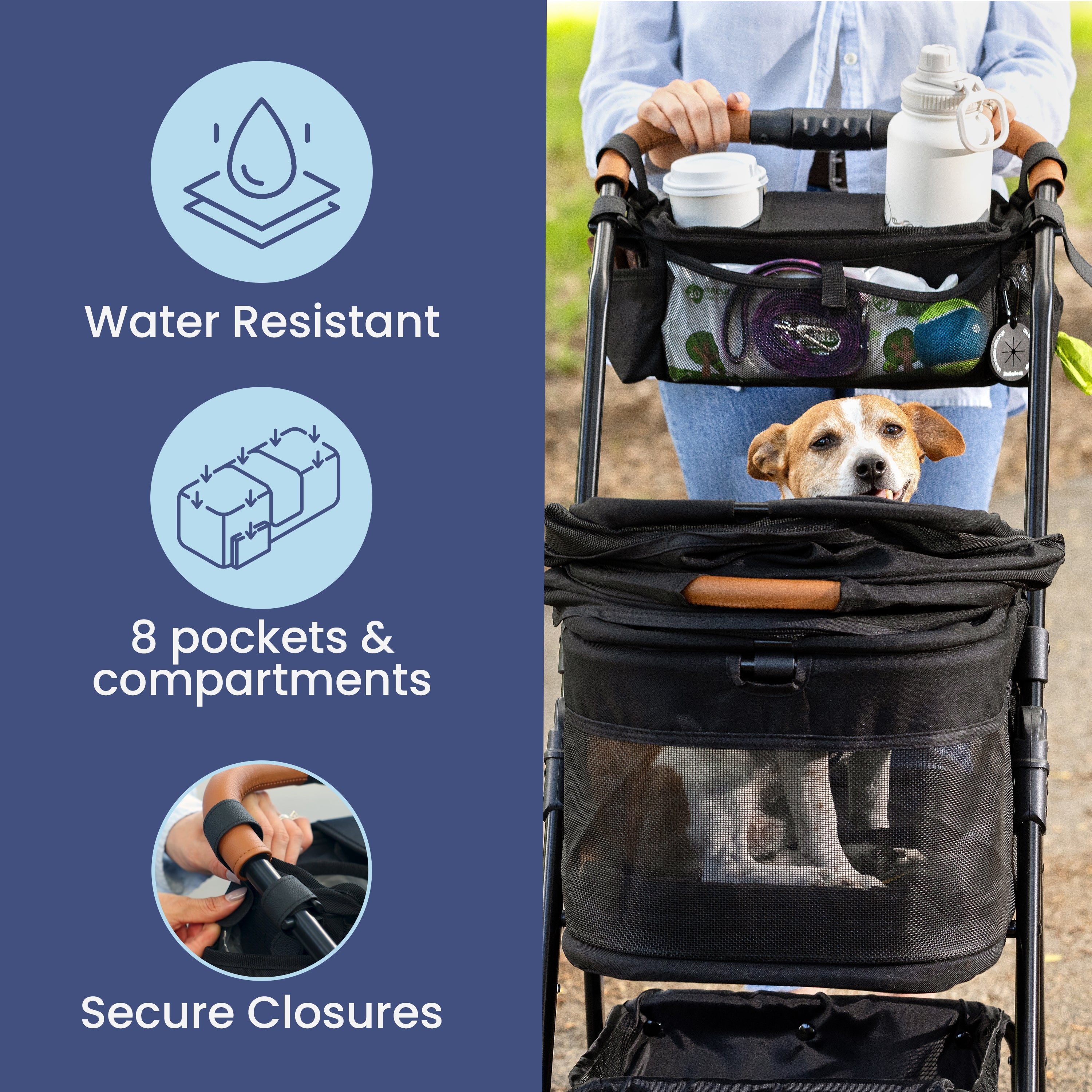 Dog Stroller Caddy Organizer - Image 9