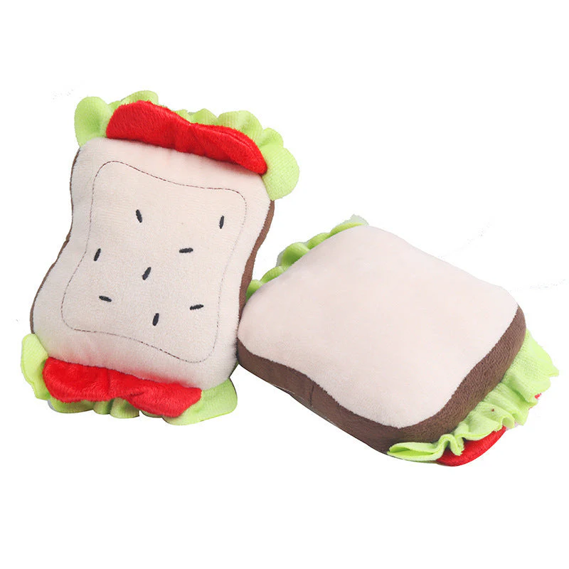 Dog Teething Simulation Sandwich Dumplings Chewing Noise Plush Toy - Image 2