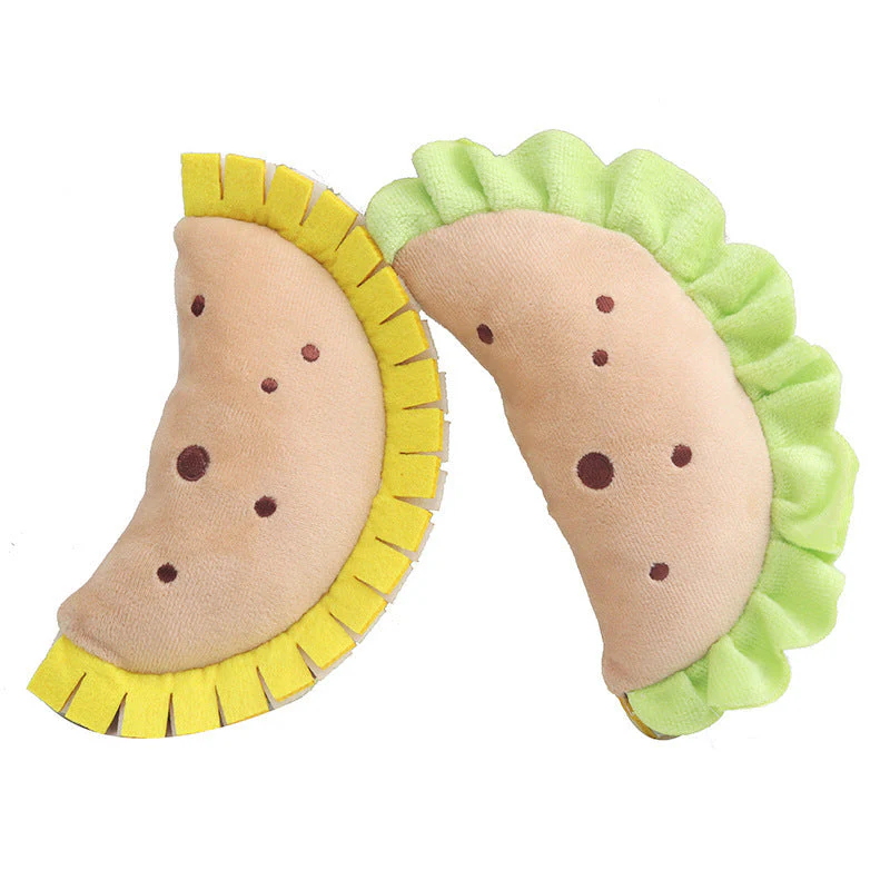 Dog Teething Simulation Sandwich Dumplings Chewing Noise Plush Toy - Image 3