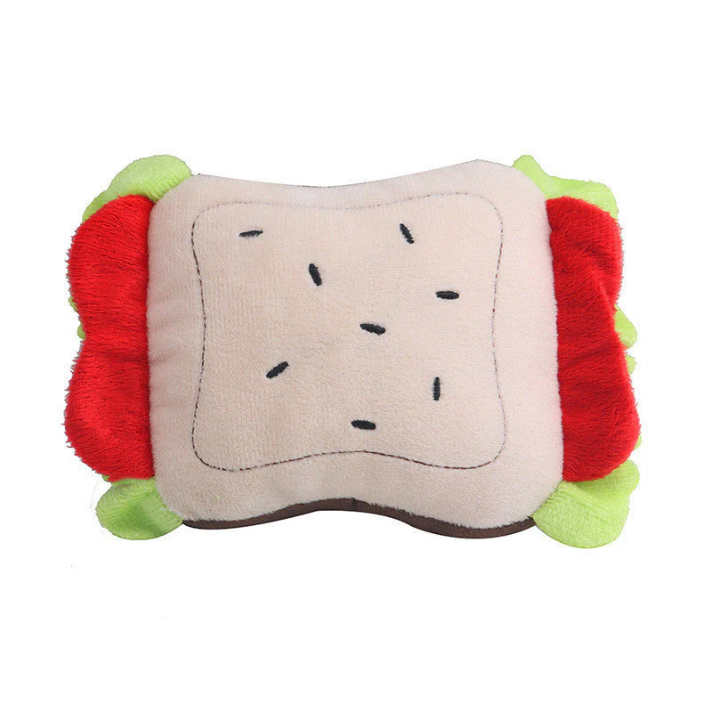 Dog Teething Simulation Sandwich Dumplings Chewing Noise Plush Toy - Image 4