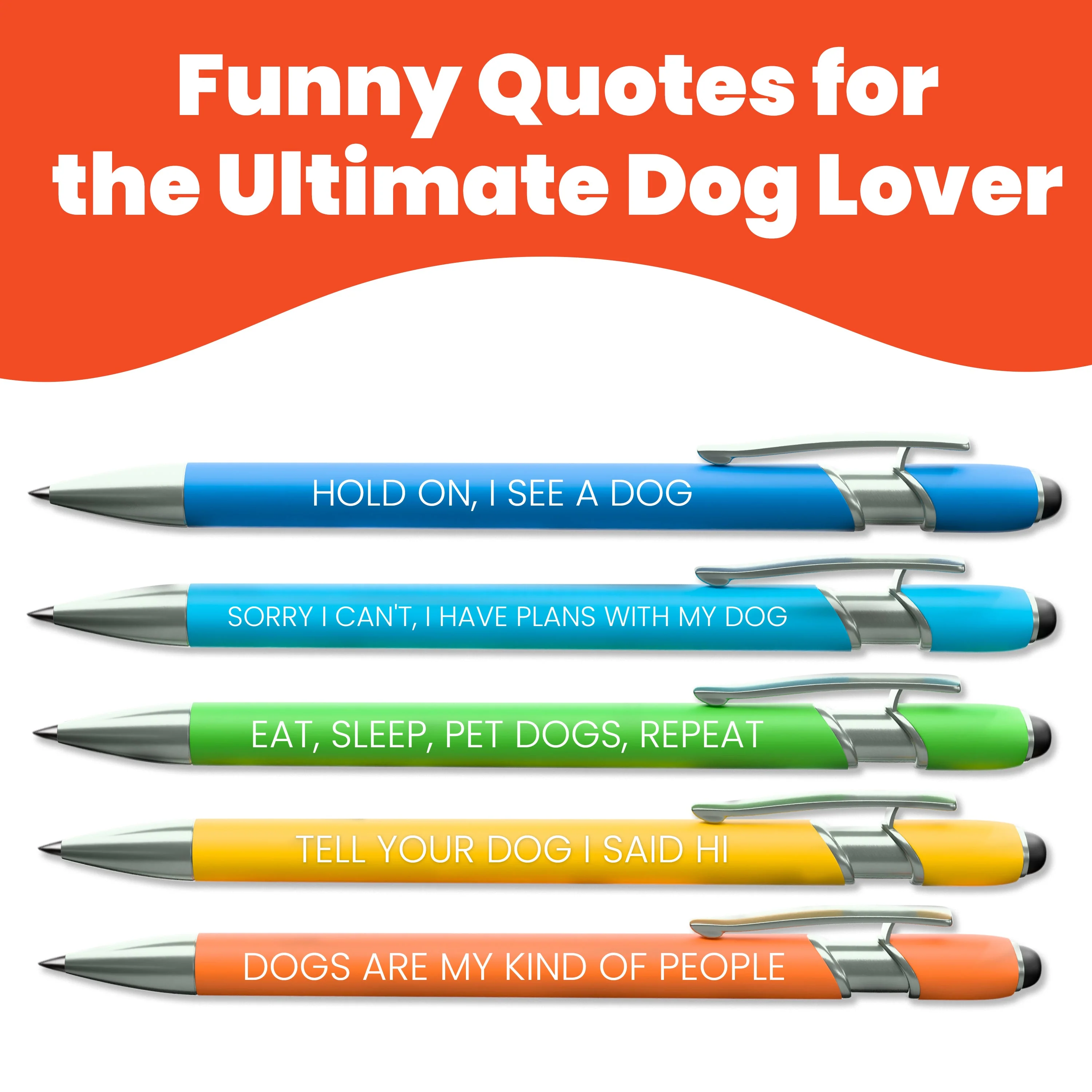 Dog-Themed Stylus Pen Set: 1 pc. Dog Lover & 1 pc. Dog Mom - Image 4