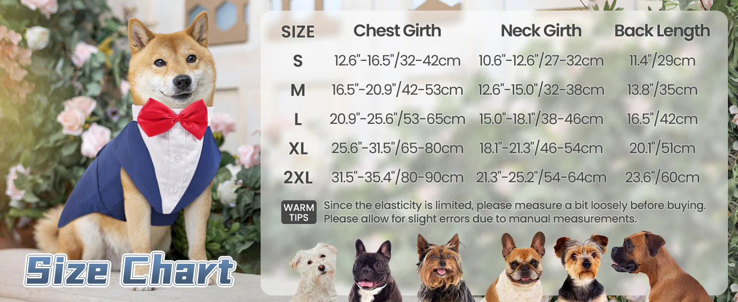 Dog Tuxedo Suit with Bow Tie – Wedding & Formal Outfit - Image 2