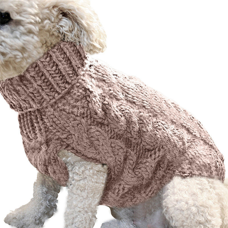 Dog Winter Warm Knit Sweater - Image 2