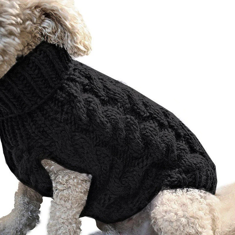 Dog Winter Warm Knit Sweater - Image 3