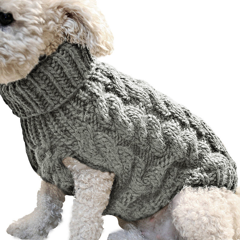 Dog Winter Warm Knit Sweater - Image 4