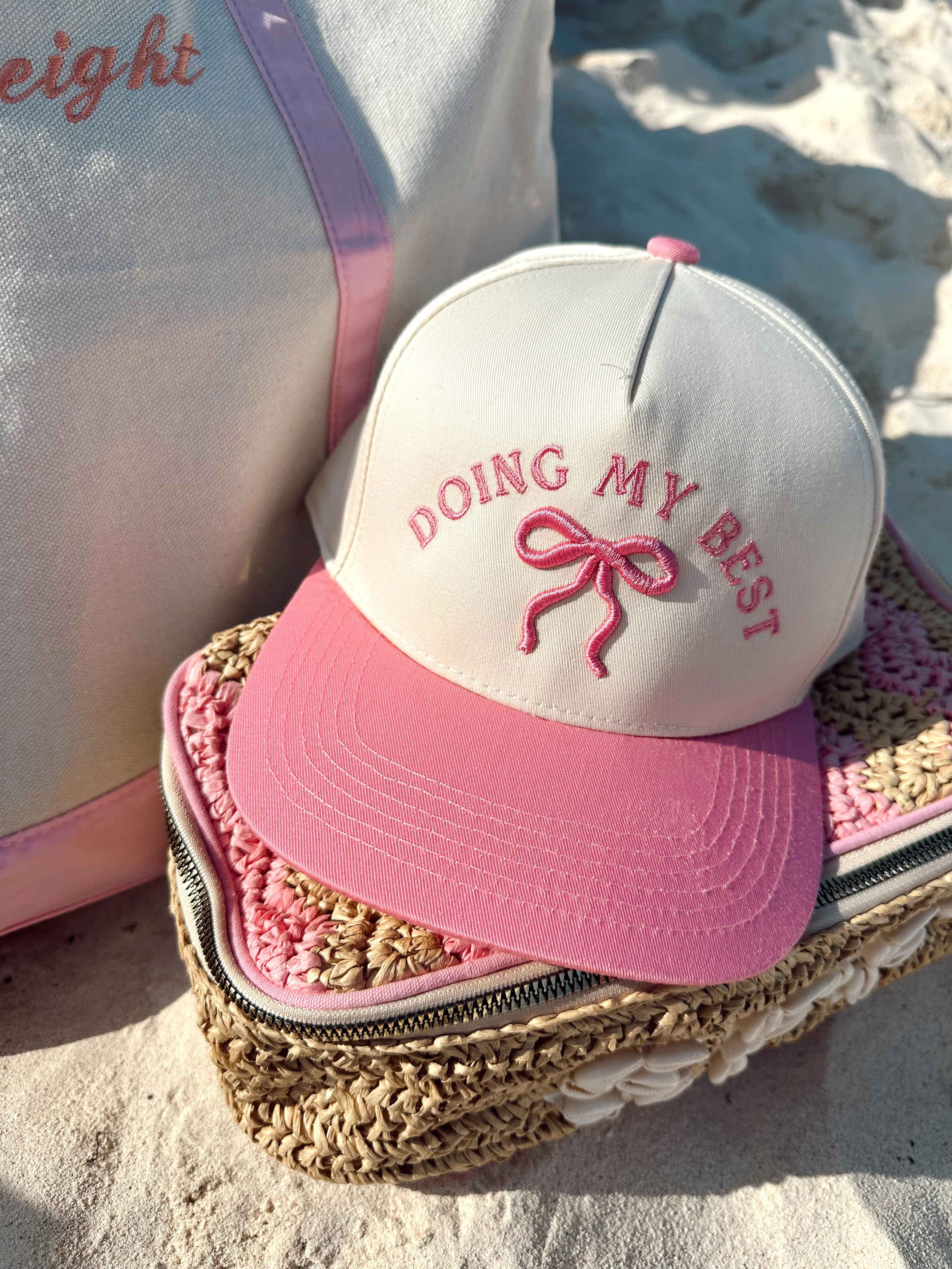 Doing My Best - Vintage Trucker Hat - Image 10