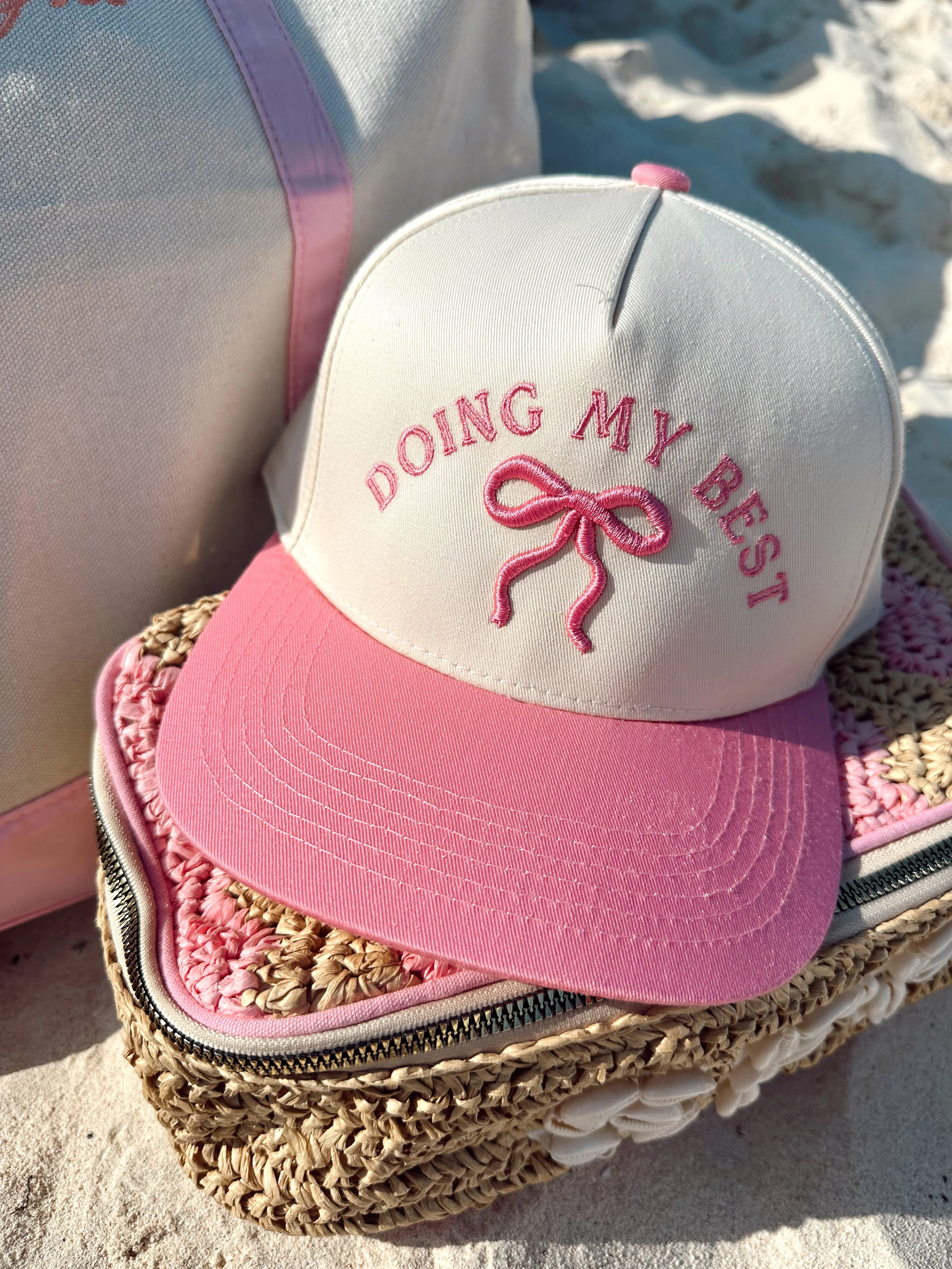 Doing My Best - Vintage Trucker Hat - Image 7