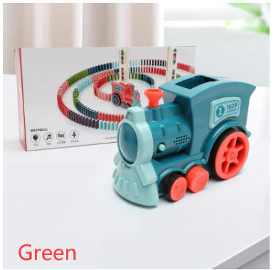 Domino Train Toys Baby Toys Car Puzzle Automatic Release Licensing Electric Building Blocks Train Toy - Image 10