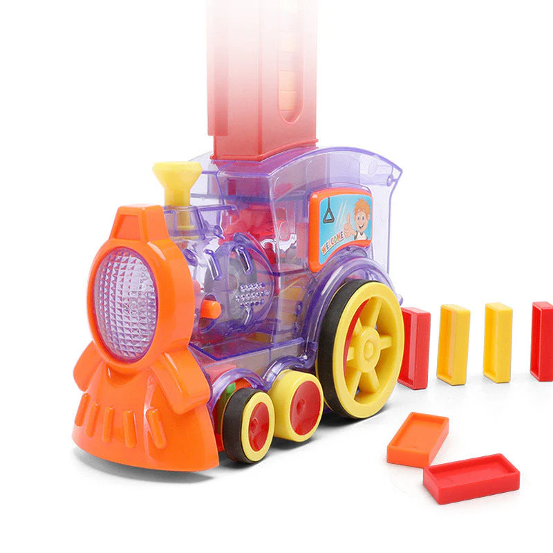 Domino Train Toys Baby Toys Car Puzzle Automatic Release Licensing Electric Building Blocks Train Toy - Image 7