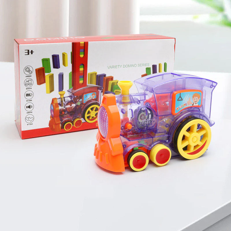 Domino Train Toys Baby Toys Car Puzzle Automatic Release Licensing Electric Building Blocks Train Toy - Image 8
