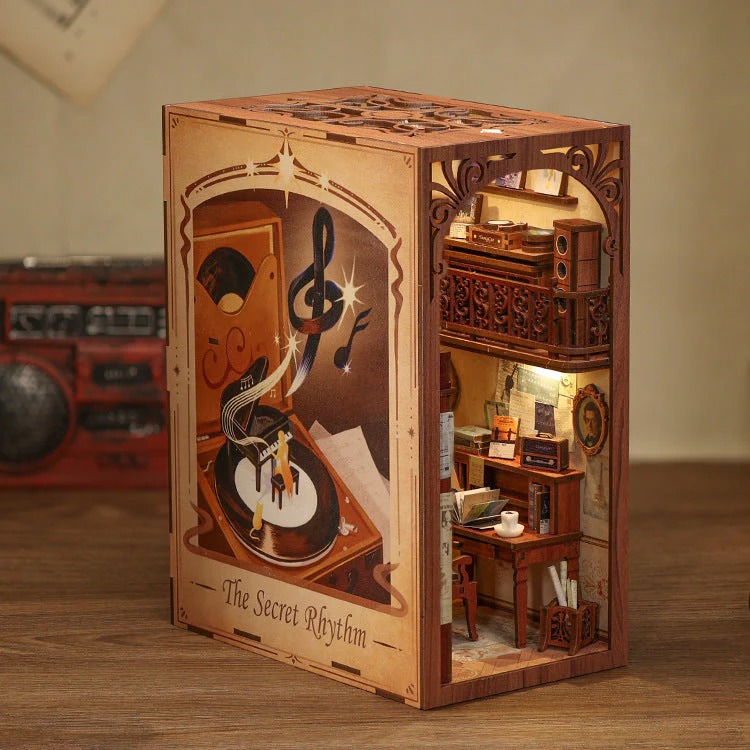 Dongpo Zhiyi Diy Wooden 3d Stereo Hand-assembled Book Stand Model Building Toy - Image 6
