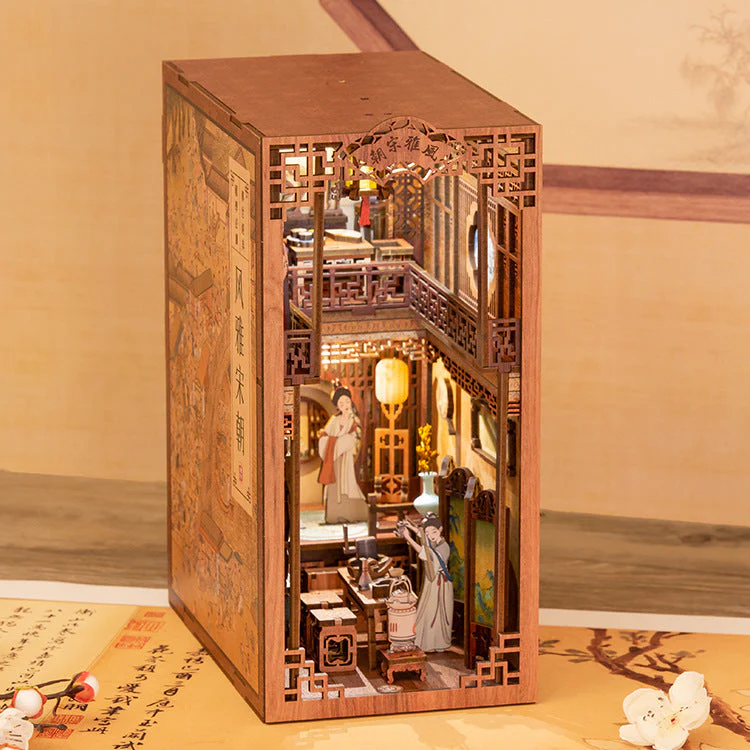 Dongpo Zhiyi Diy Wooden 3d Stereo Hand-assembled Book Stand Model Building Toy - Image 7