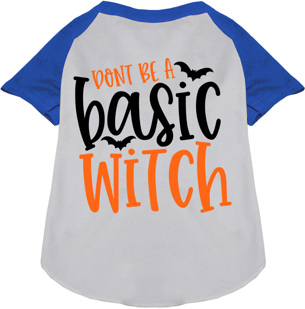 Don't Be a Basic Witch Pet Raglan Shirt - Image 4