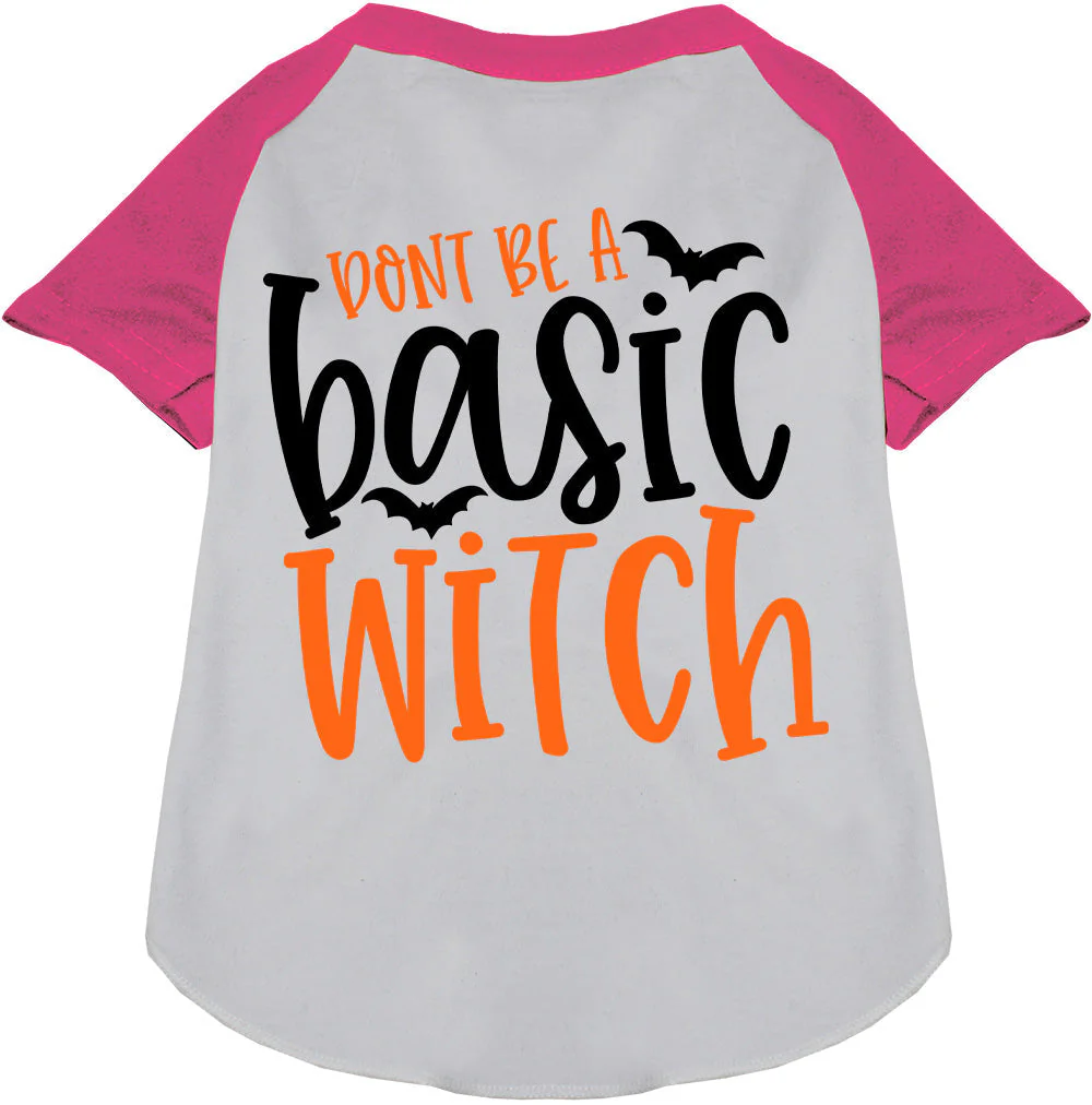 Don't Be a Basic Witch Pet Raglan Shirt - Image 5