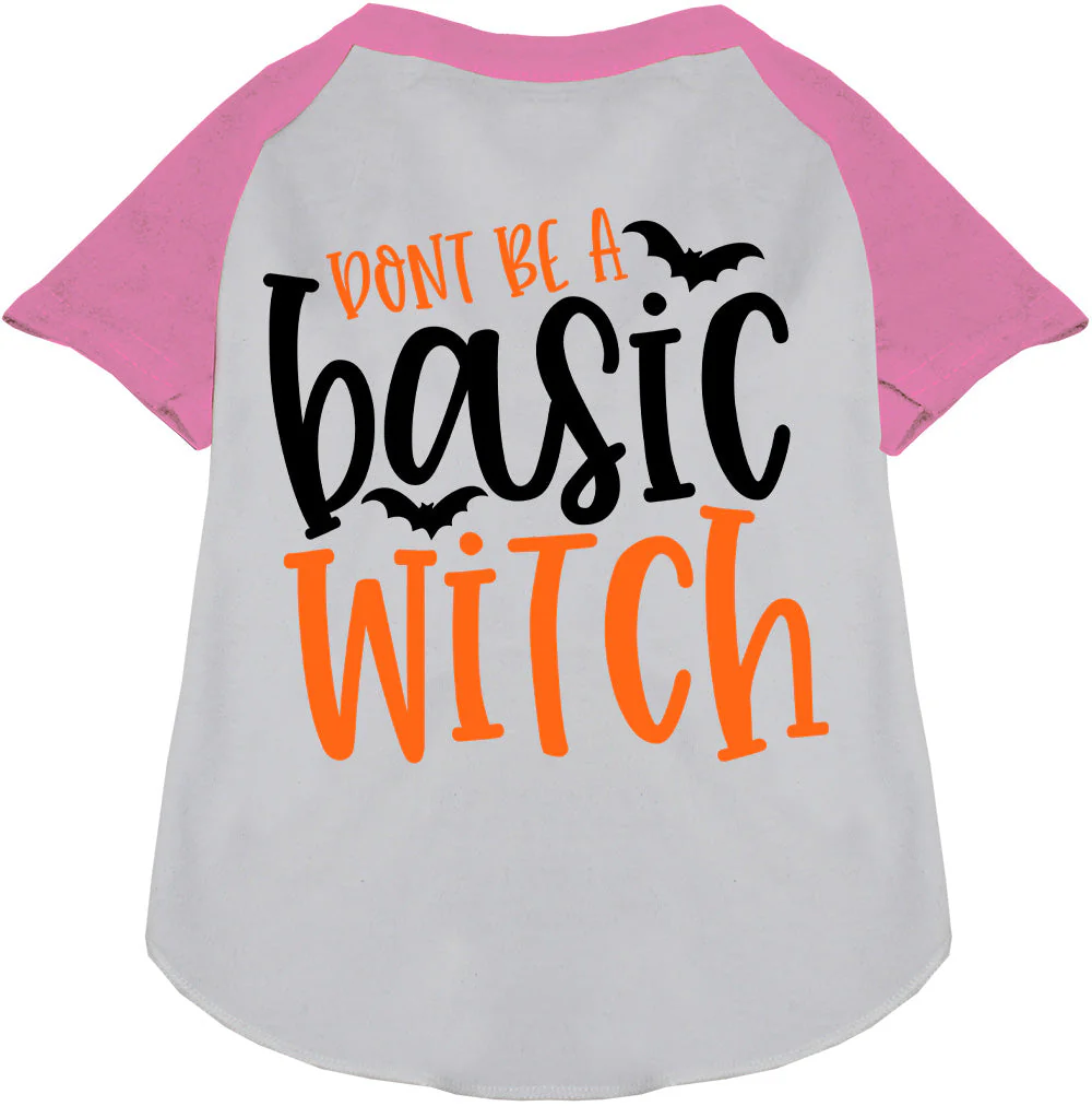 Don't Be a Basic Witch Pet Raglan Shirt - Image 6