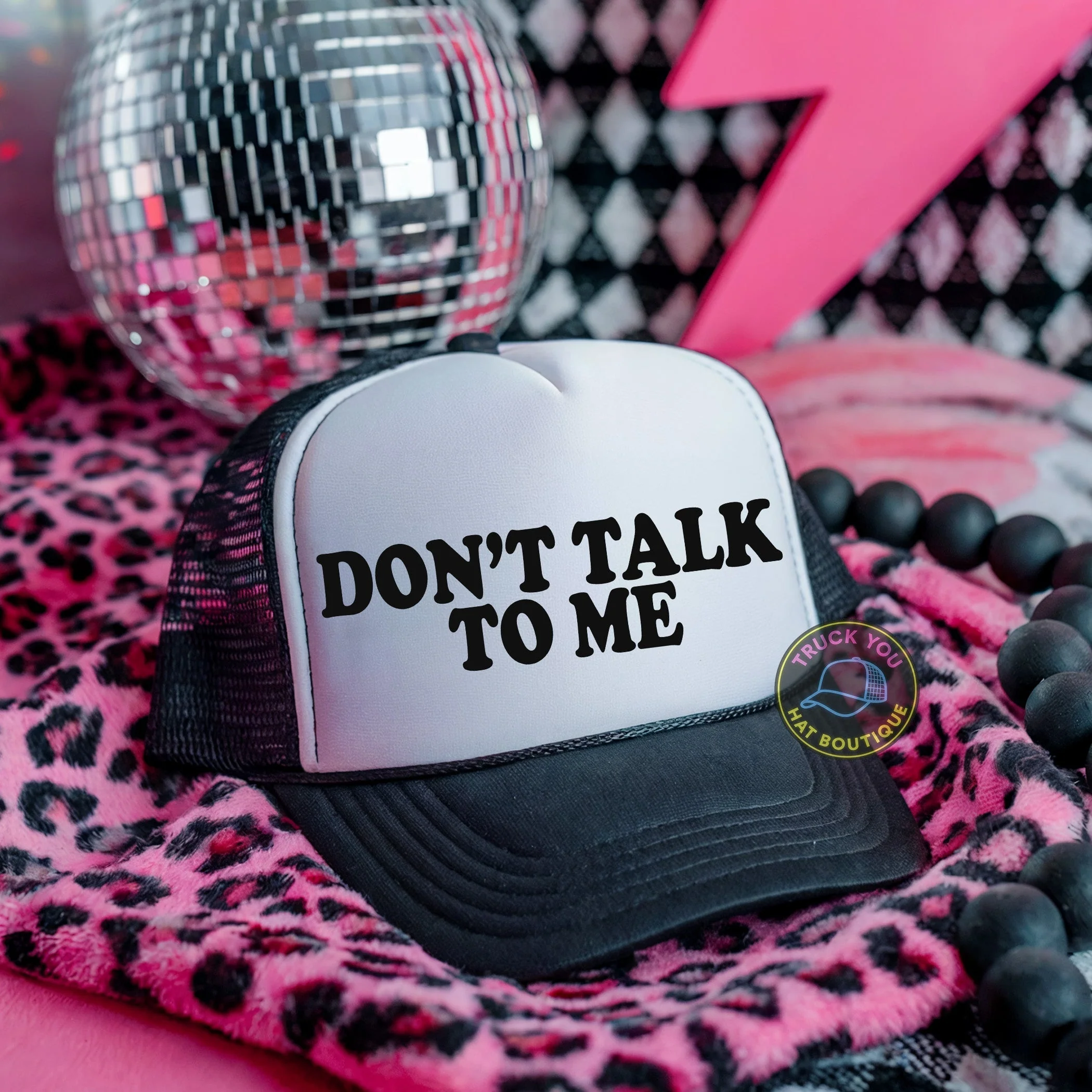 Don't Talk to Me Adult Otto Foam Trucker Hat - Image 2