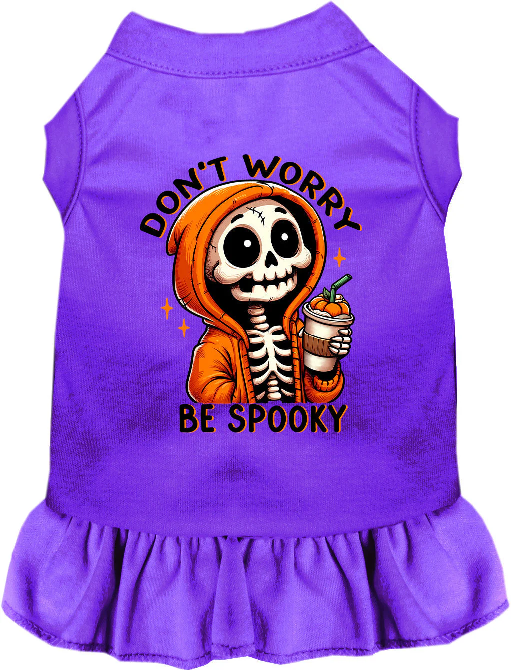 Don't Worry, Be Spooky Halloween Pet Dress - Image 6