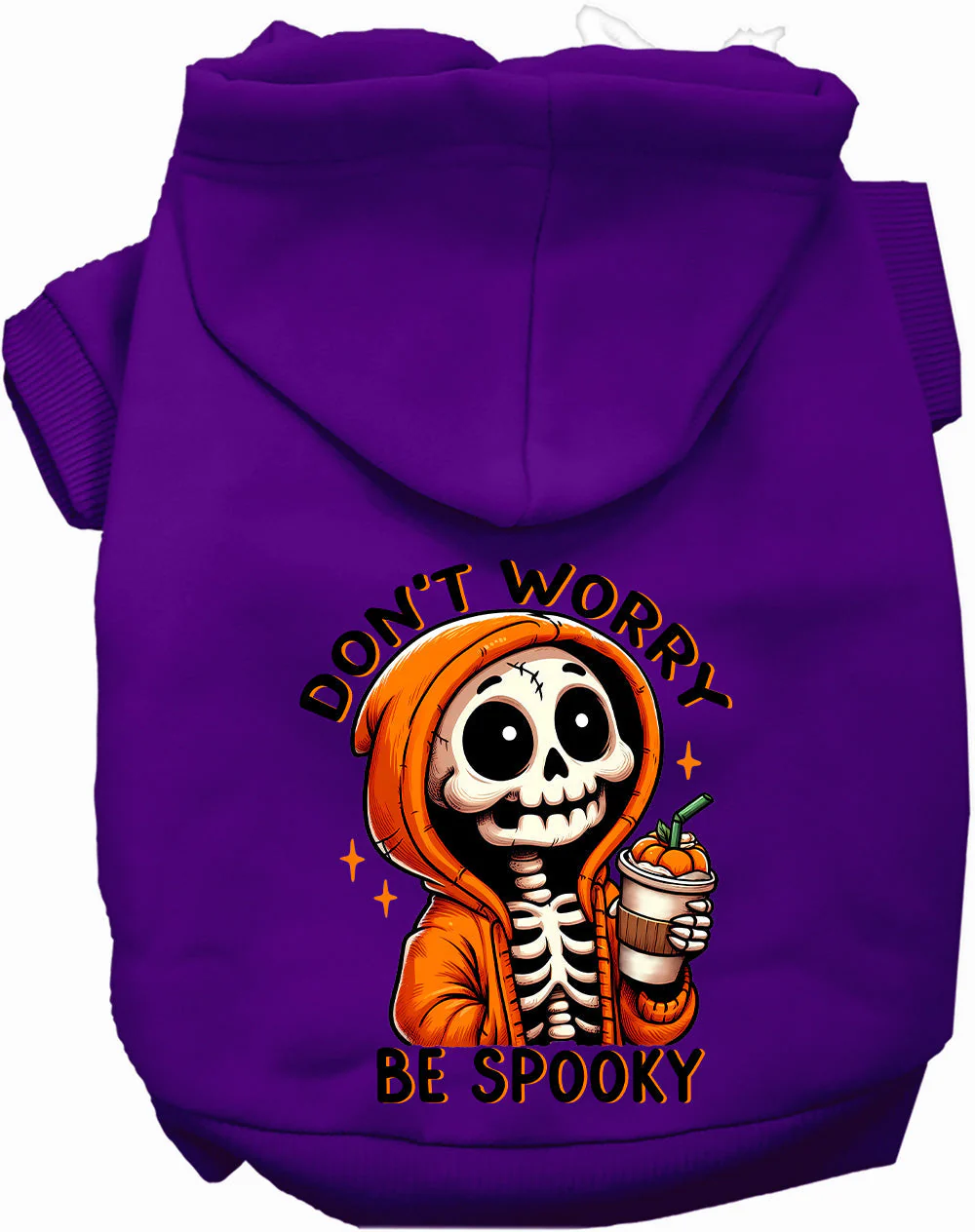 Don't Worry, Be Spooky Halloween Pet Hoodie - Image 10