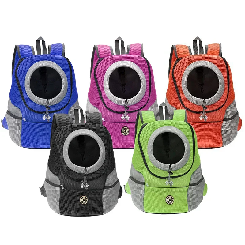 Double Shoulder Pet Carrier Backpack – Breathable Travel Dog Bag - Image 2