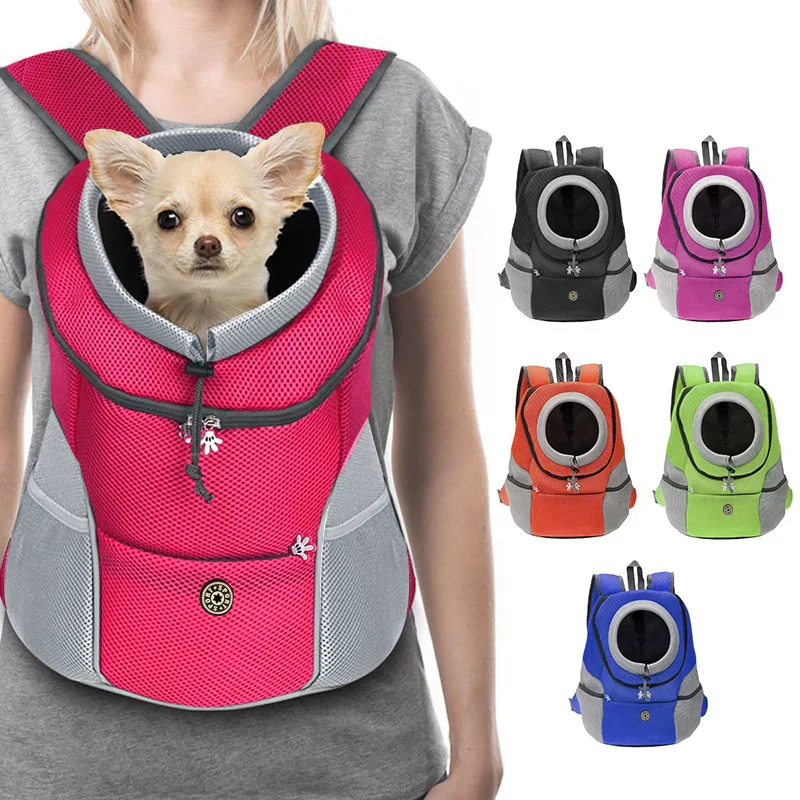 Double Shoulder Pet Carrier Backpack – Breathable Travel Dog Bag - Image 3