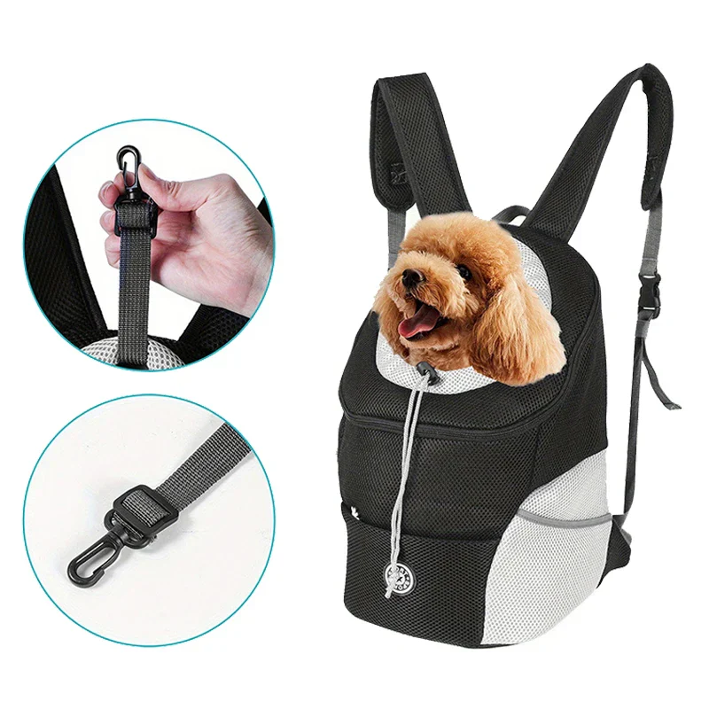 Double Shoulder Pet Carrier Backpack – Breathable Travel Dog Bag - Image 6