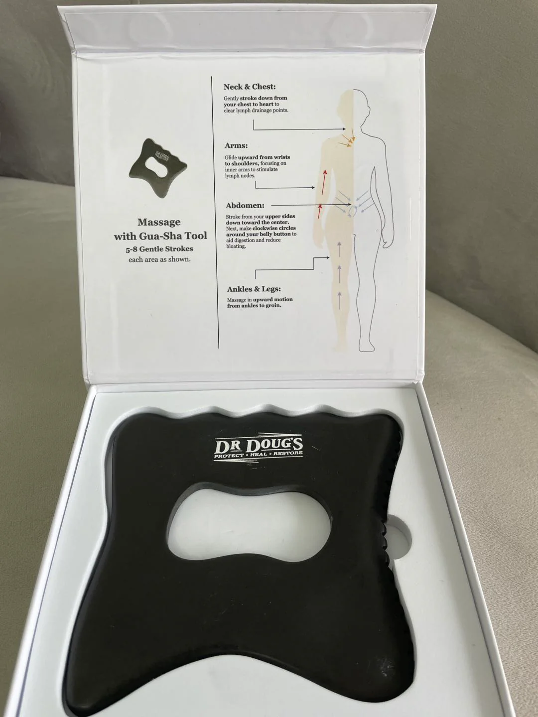 Dr. Doug’s Bian Stone Gua Sha Collection – Lymphatic Massage & Sculpting Tools for Body, Face & Neck - Image 3