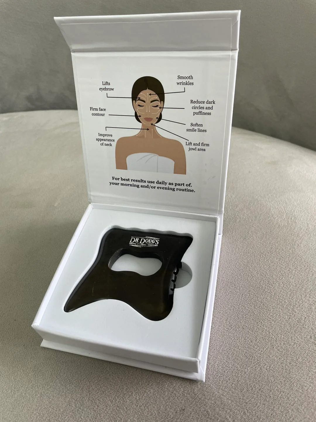Dr. Doug’s Bian Stone Gua Sha Collection – Lymphatic Massage & Sculpting Tools for Body, Face & Neck - Image 5
