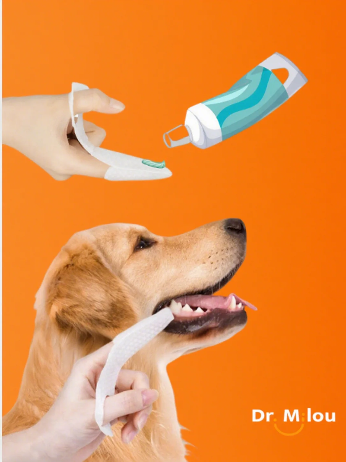 Dr. Milou Pet Dental Finger Wipes – Daily Oral Care for Dogs & Cats - Image 2