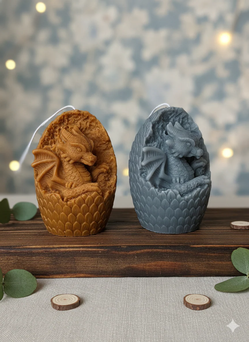 Dragon's Egg Candle - Enchanting Handmade Soy Wax Candle - Image 2