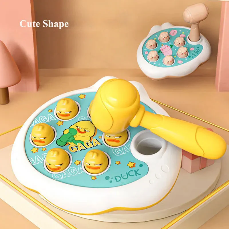 Duck/Frog/Pig Baby Toy Montessori Learning Game Educational Puzzle Gift for 12 24 Months Toddler Boy/Girl with Hammer - Image 3