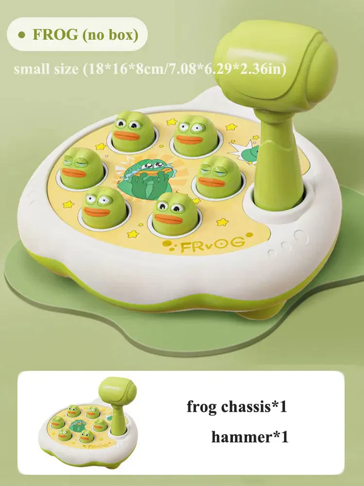 Duck/Frog/Pig Baby Toy Montessori Learning Game Educational Puzzle Gift for 12 24 Months Toddler Boy/Girl with Hammer - Image 7