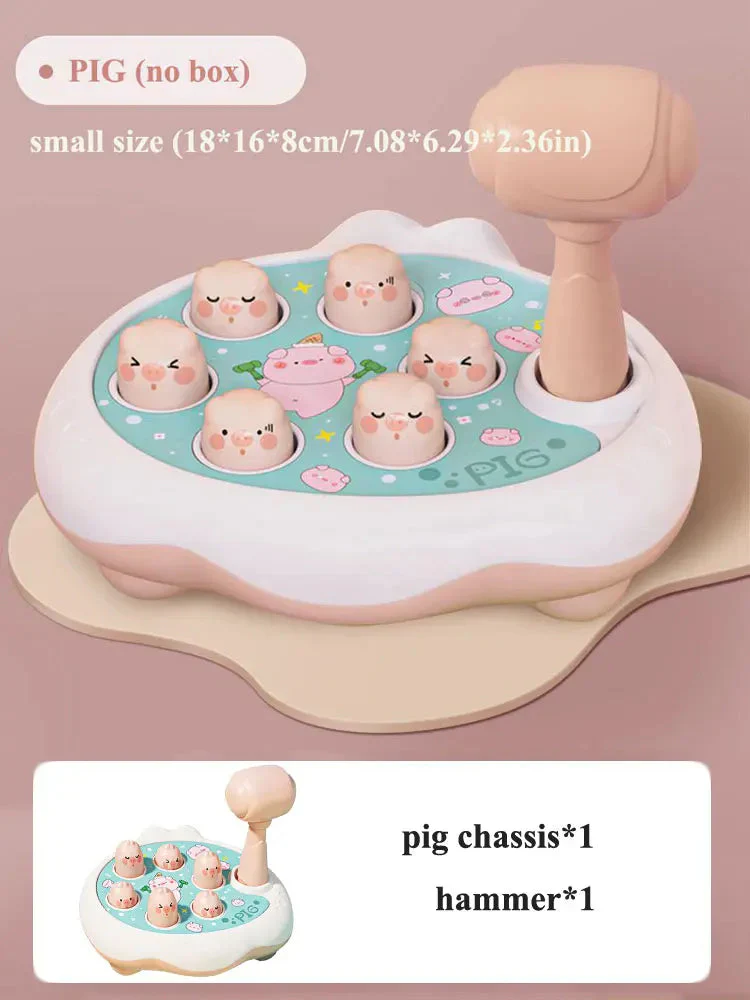 Duck/Frog/Pig Baby Toy Montessori Learning Game Educational Puzzle Gift for 12 24 Months Toddler Boy/Girl with Hammer - Image 9