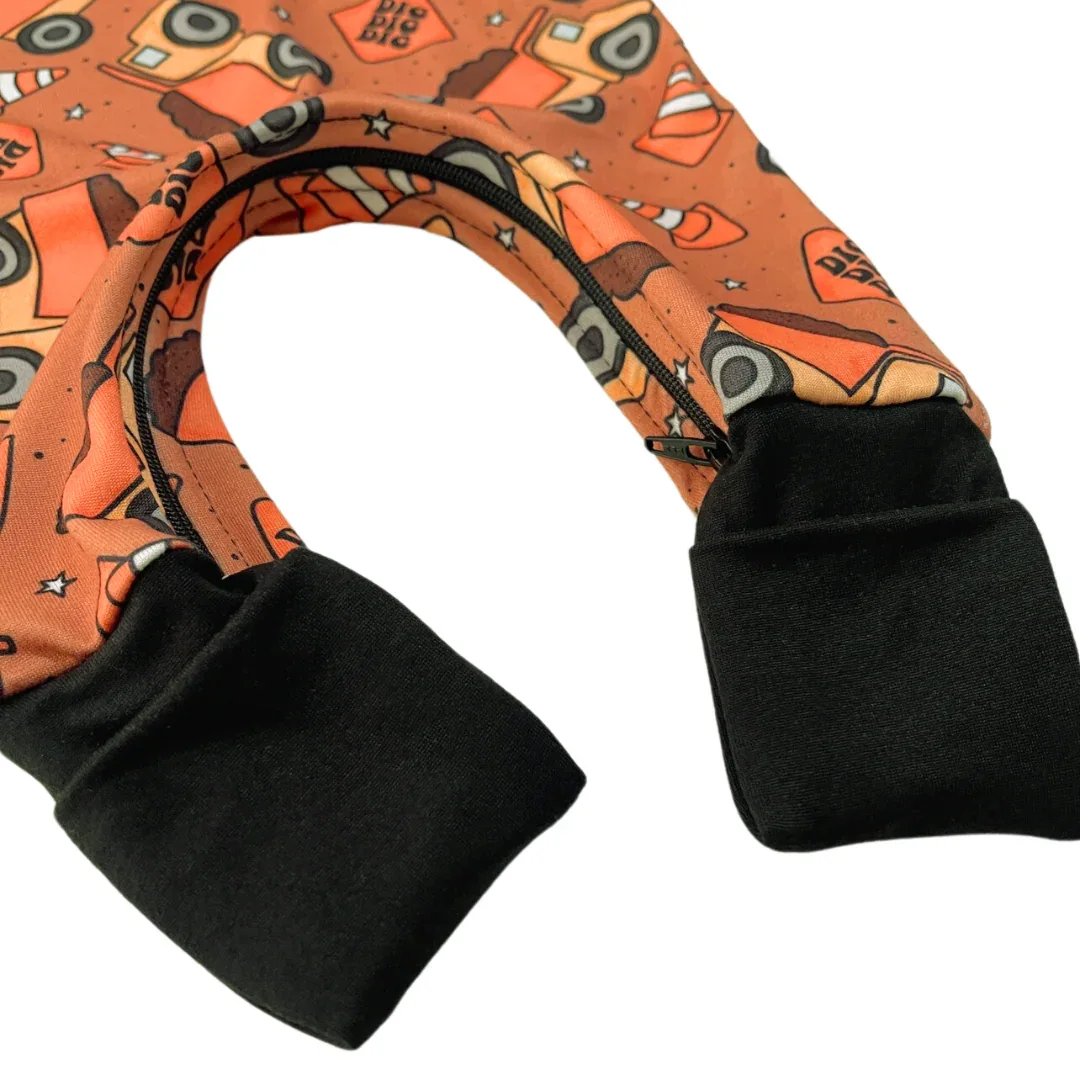 Dump Trucks Zip Romper - Image 2