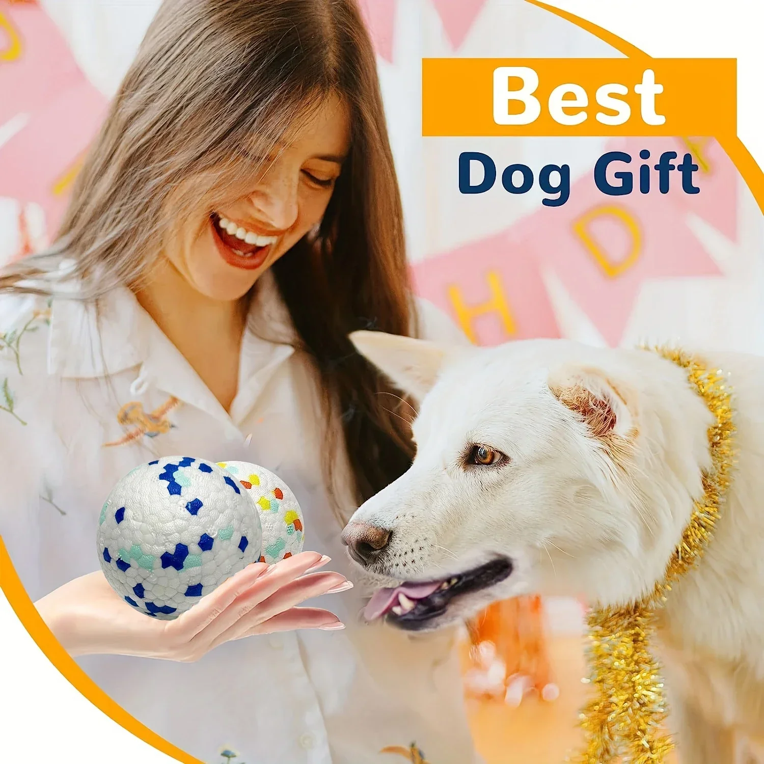 Durable Chew Ball Dog Toy – Interactive Teeth Cleaning Ball - Image 3