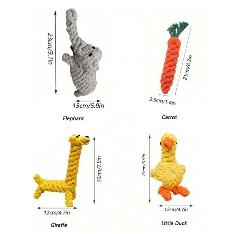 Durable Rope Knot Dog Toy – Hand-Woven Cotton Chew Toy for Small & Medium Dogs - Image 5