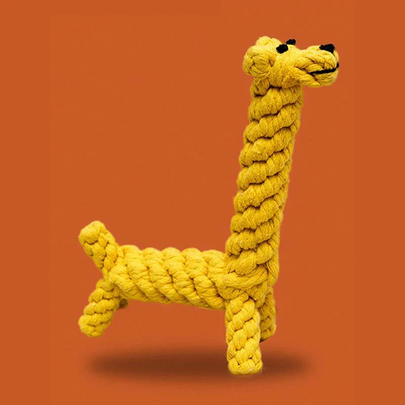 Durable Rope Knot Dog Toy – Hand-Woven Cotton Chew Toy for Small & Medium Dogs - Image 6