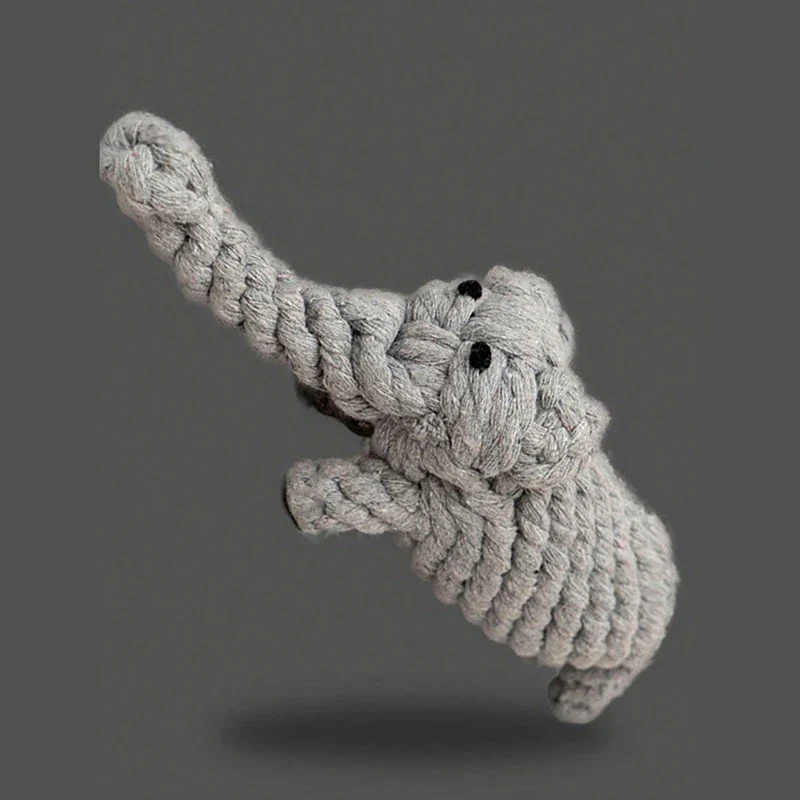 Durable Rope Knot Dog Toy – Hand-Woven Cotton Chew Toy for Small & Medium Dogs - Image 9