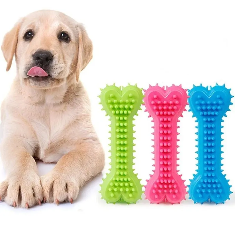 Durable Rubber Bone Chew Toys for Puppies and Teething - Image 3