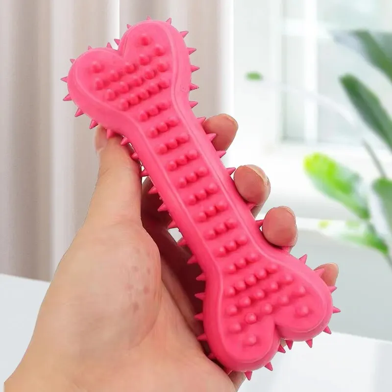 Durable Rubber Bone Chew Toys for Puppies and Teething - Image 4
