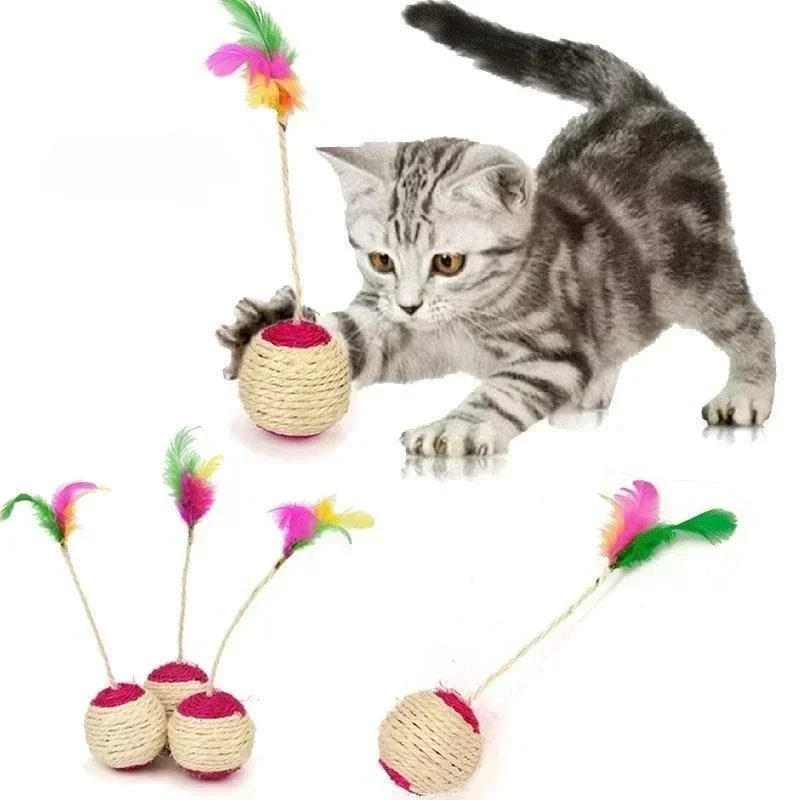 Durable Sisal Ball Cat Toy - Image 3