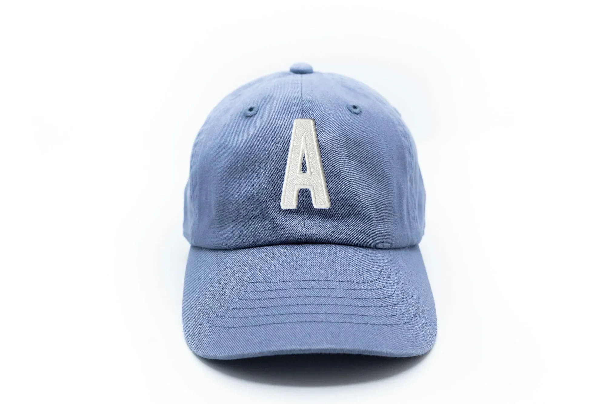 Dusty Blue Letter Baseball Hat - Image 15
