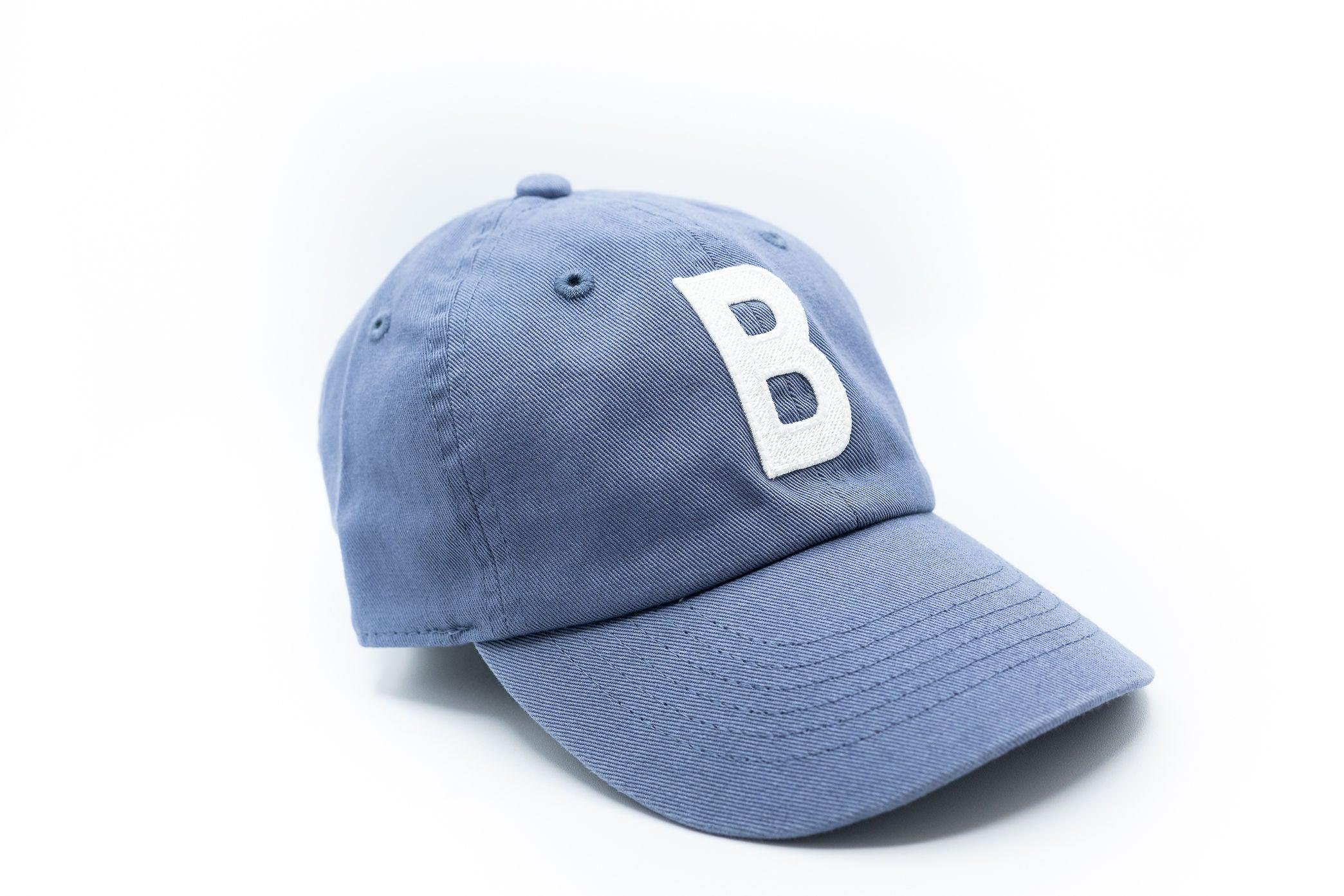 Dusty Blue Letter Baseball Hat - Image 2