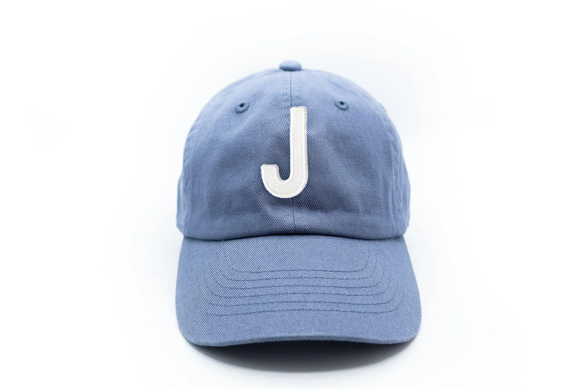 Dusty Blue Letter Baseball Hat - Image 24