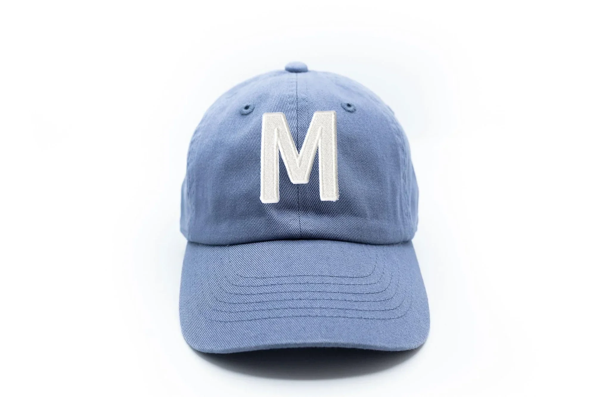 Dusty Blue Letter Baseball Hat - Image 27