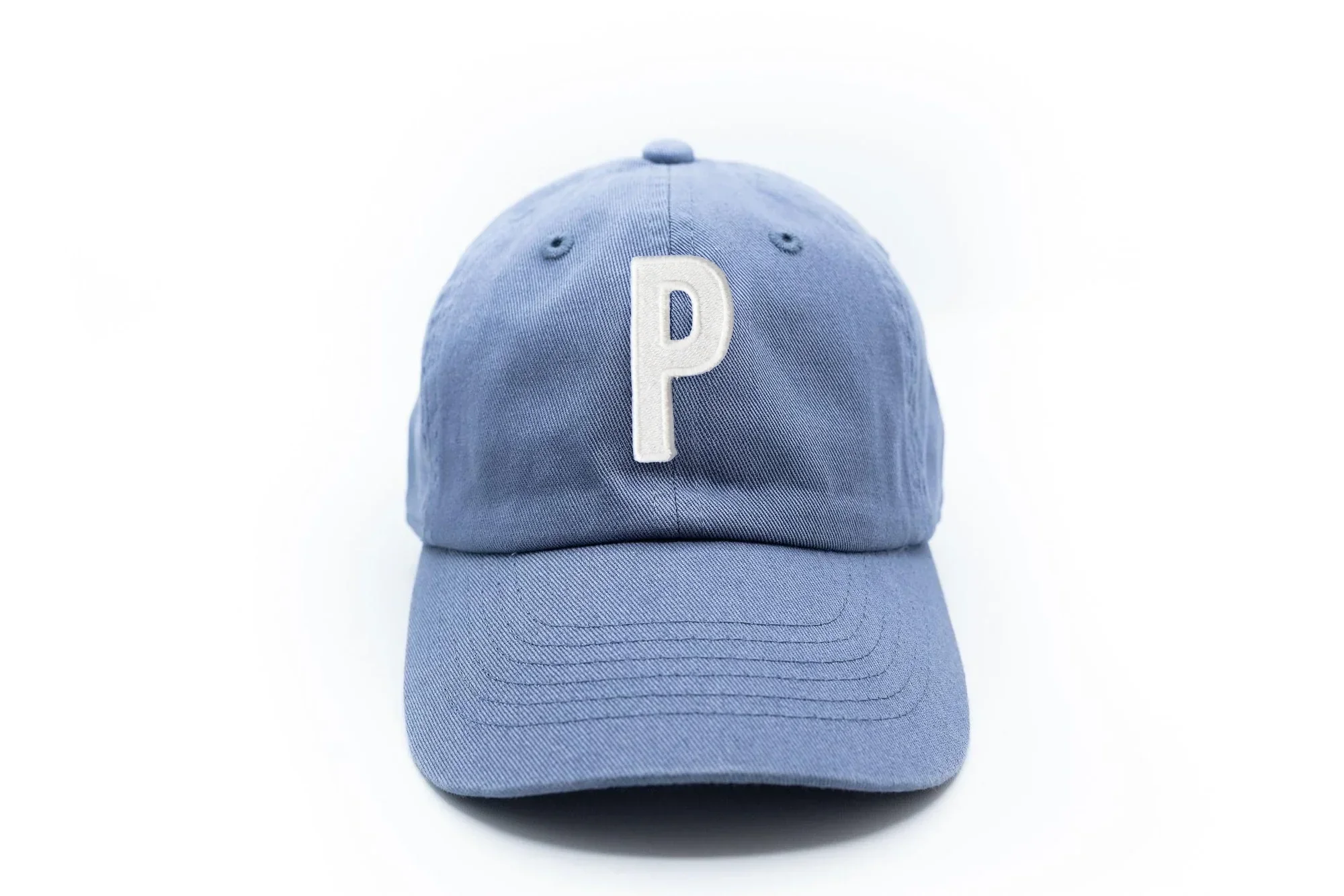 Dusty Blue Letter Baseball Hat - Image 30