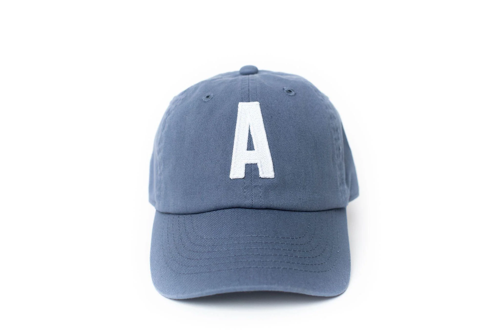 Dusty Blue Letter Baseball Hat - Image 7
