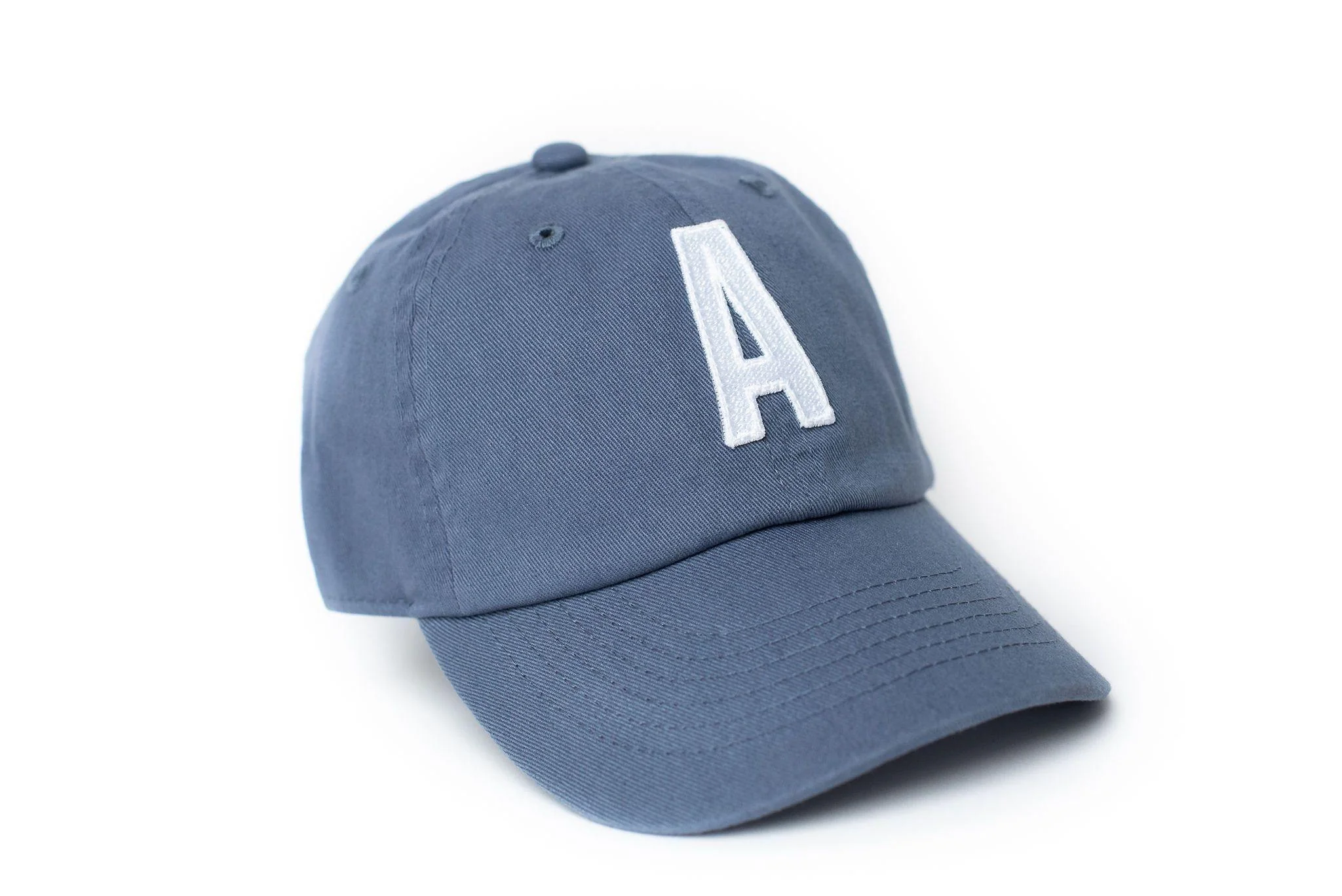Dusty Blue Letter Baseball Hat - Image 8