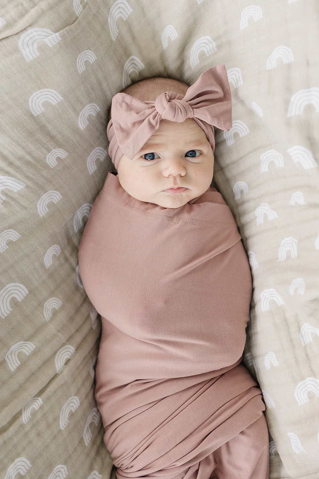 Dusty Rose Bamboo Head Wrap - Image 4