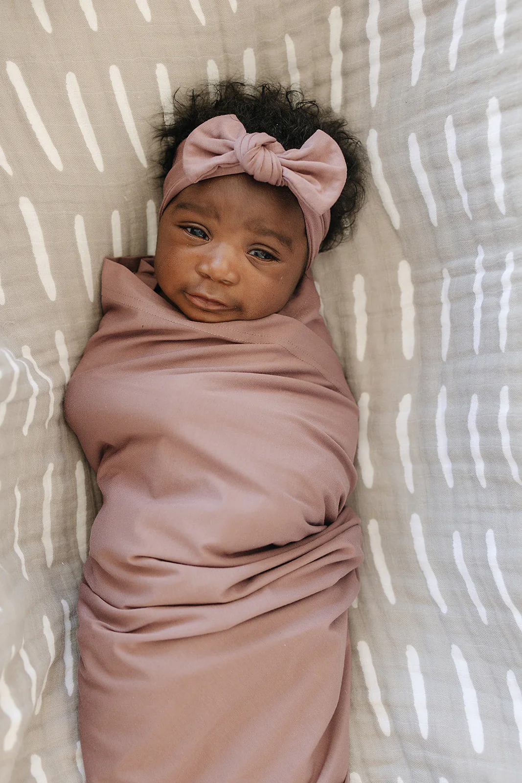 Dusty Rose Bamboo Head Wrap Set - Image 2